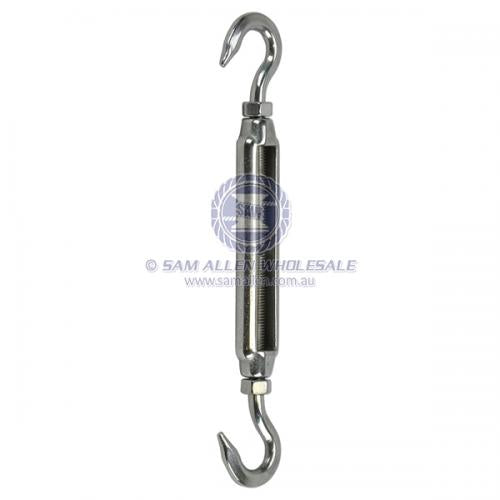 12mm 316G Stainless Steel Turnbuckles - Hook & Hook V2-56498