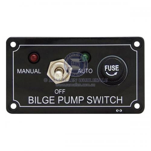 Bilge Pump Switch Panel 3 Way 12V V2-53122