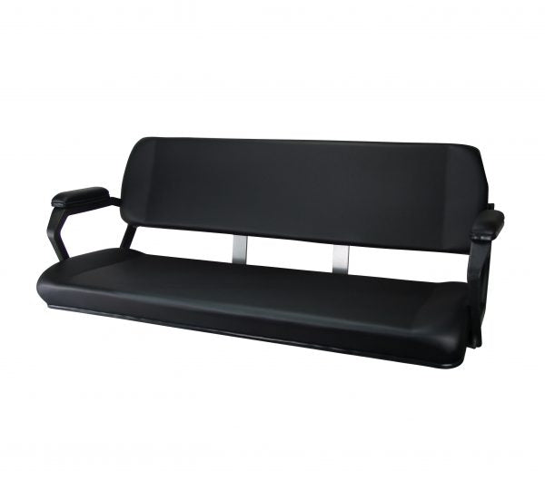 Triple Bench Seat 1200mm - Black / Black Trim With Arms