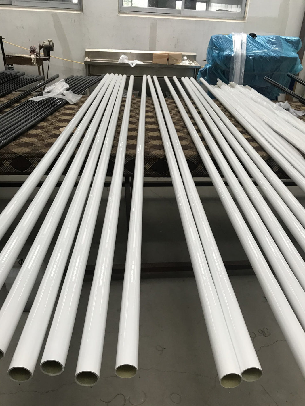 Reelax Fibreglass White 6.5m Outrigger Poles 2-Piece (Pair)