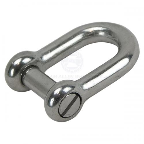 10mm Stainless Steel Slotted Head 'D' Shackle V2-56063