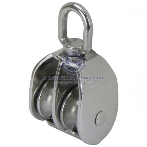 50mm 316G Stainless Steal Double Swivel Pulley V2-56398
