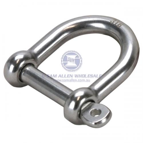 8mm Stainless Steel Wide 'D' Shackle V2-56058