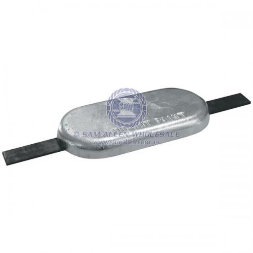 Anode Zinc Oval with Strap 305 x 148 x 32 V2-21126