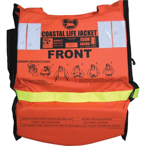 Approved Coastal Lifejacket - 150N Rating V2-SAW565